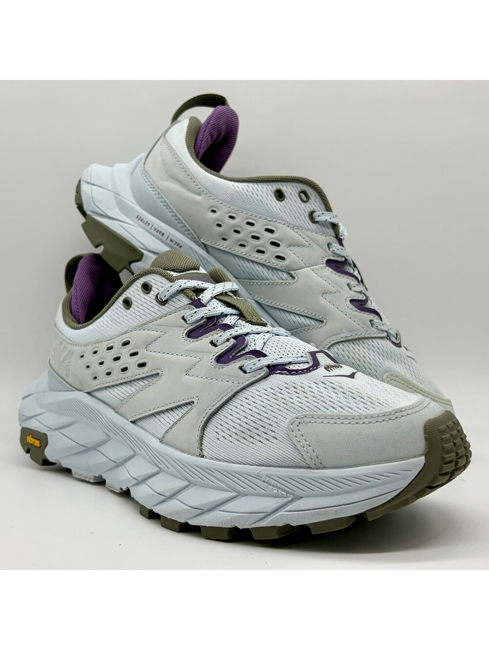 HOKA Anacapa Breeze Low Women’s 9.5 Illusion Slate Vibram Hiking Trail Shoes